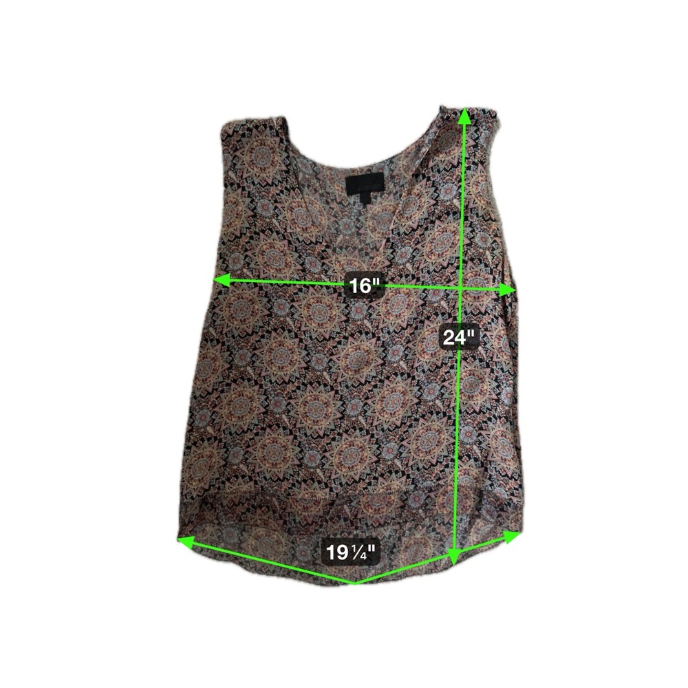 Intermix Multicolor Patterned V-Neck Sleeveless B… - image 5